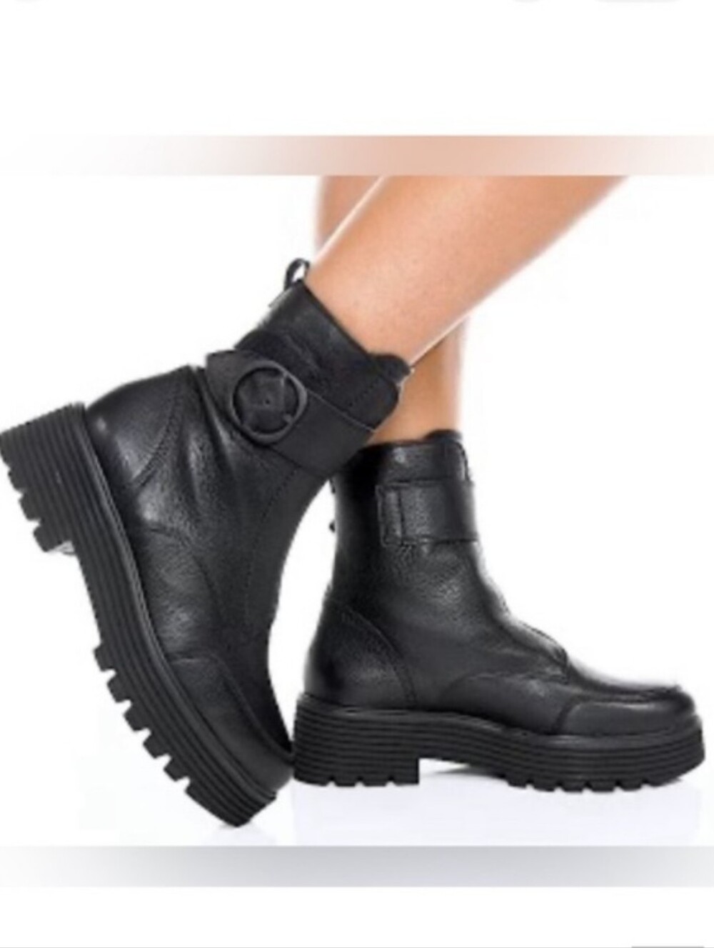 European Paul Green Leather Platform Boots With Box!